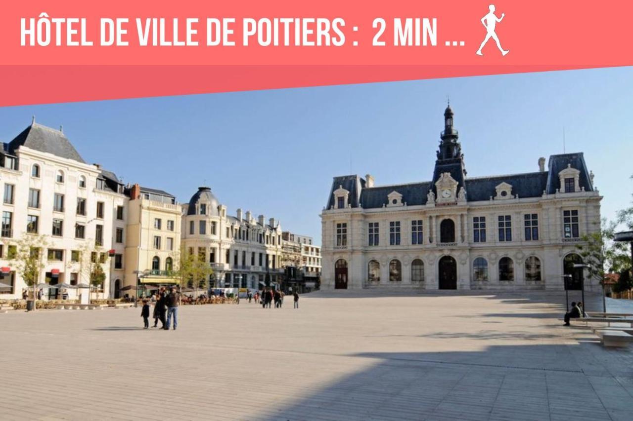 Centre - Salle De Bain, Réfrigérateur, Tv Et Machine à Café Privatifs - Cuisine Commune - Terrasse - De à 200m Séjour chez l'habitant Poitiers