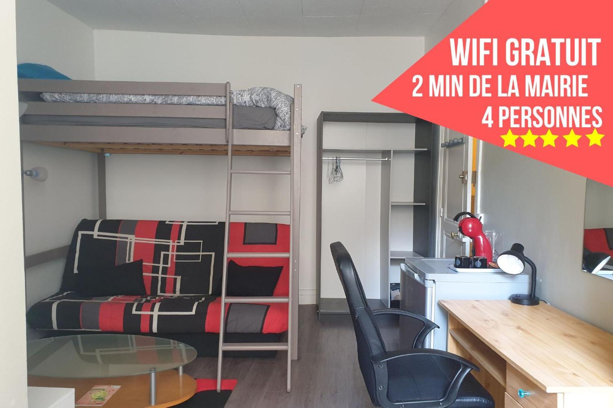 Centre - Salle De Bain, Réfrigérateur, Tv Et Machine à Café Privatifs - Cuisine Commune - Terrasse - De à 200m Poitiers